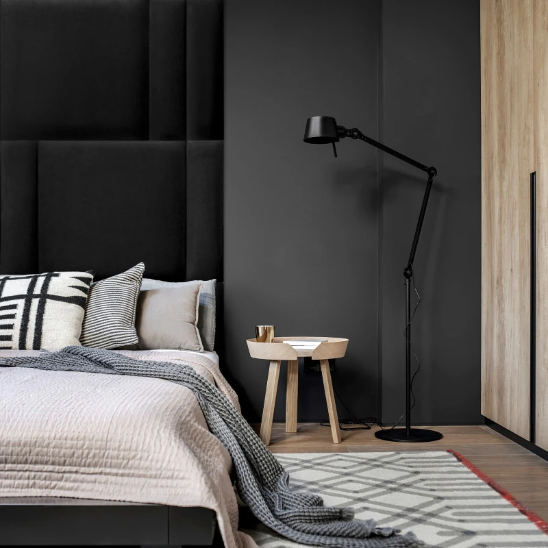 Panou tapitat BASIC 03-Dreptunghi negru MV99 60x15