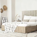 Panou tapitat BASIC 03-Dreptunghi bej PR21 90x15