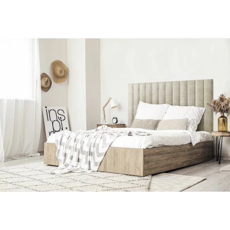 Panou tapitat BASIC 03-Dreptunghi bej PR21 90x15 Stegu