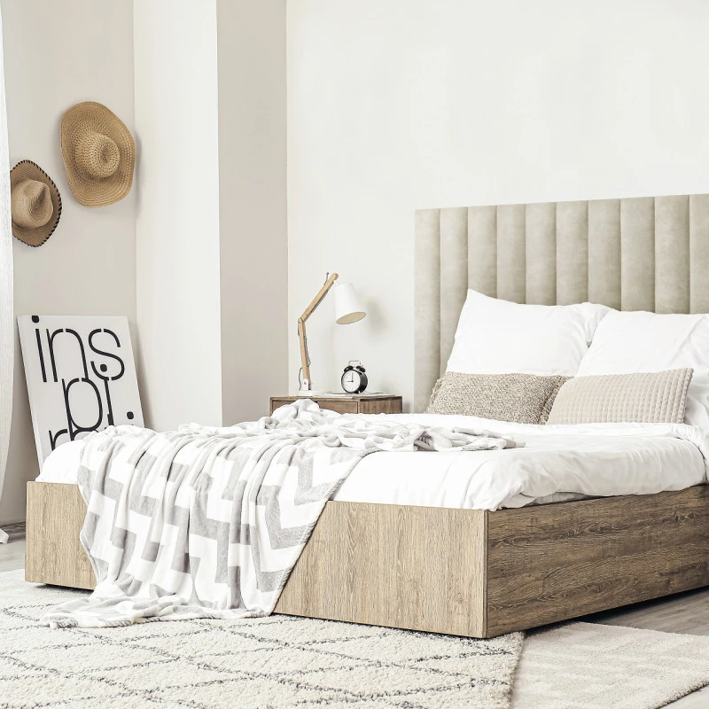 Panou tapitat BASIC 03-Dreptunghi bej PR21 90x15
