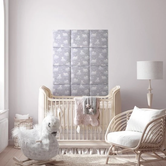 Panou tapitat PRINT KIDS PK06-Patrat model norisor 30x30 Panou tapitat PRINT KIDS PK06-Patrat model norisor 30x30