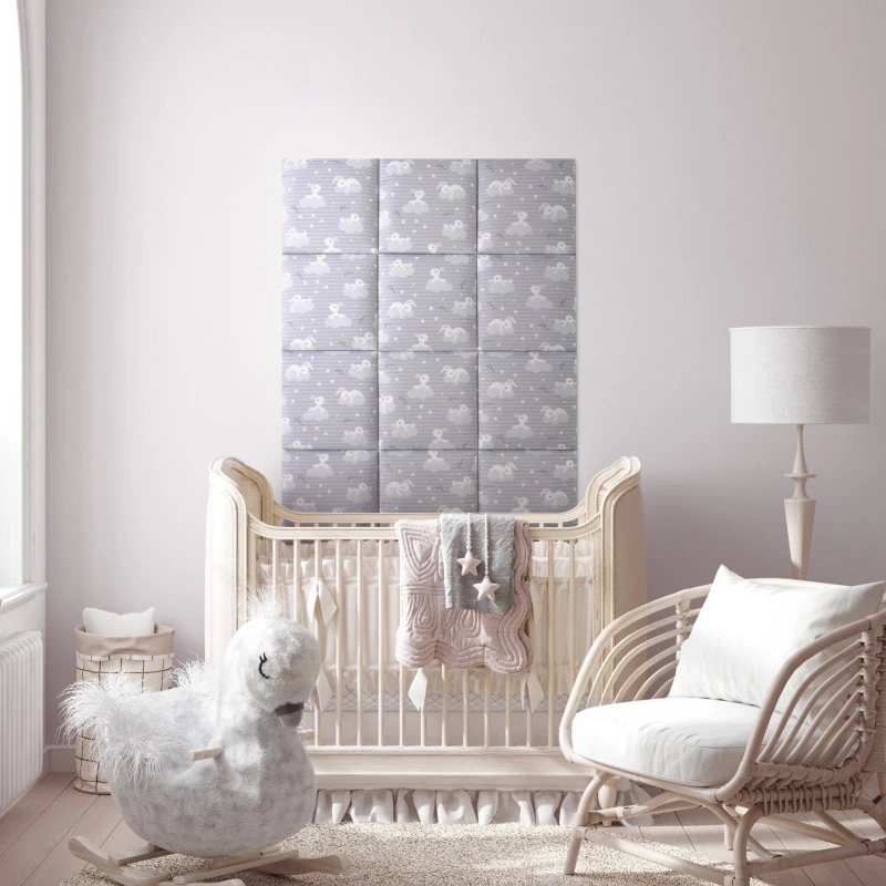 Panou tapitat PRINT KIDS PK06-Patrat model norisor 30x30