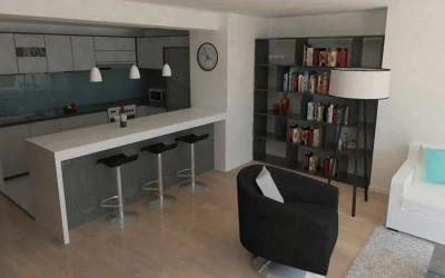 Design Interior -Apartament 2 camere , Bucuresti , stil Modern