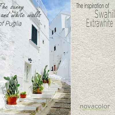 Vopsea decorativa Extra White-Swahili Novacolor