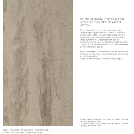 Vopsea decorativa cu efect de beton aparent - Archi+ Concrete Novacolor