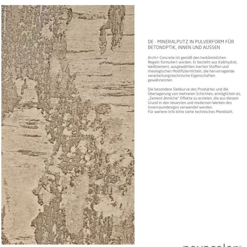 Vopsea decorativa cu efect de beton aparent - Archi+ Concrete