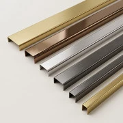 Profile U inox decorative