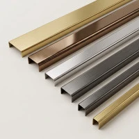 Profile U inox decorative