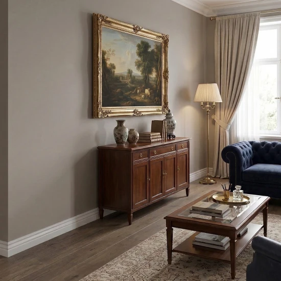 Plinta decorativa LPC09 119x15x2440 mm din duropolimer, profil clasic