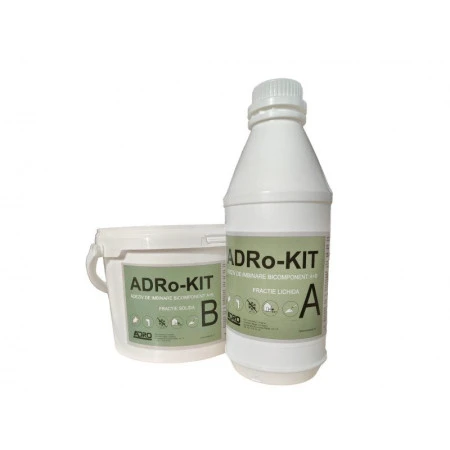 ADRo-Kit A+B 3kg - Material bicomponent pentru îmbinarea profilurilor de exterior