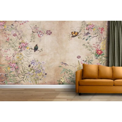 Fototapet fara imbinari Blooming Garden of Eden Premier Decor