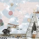 Fototapet fara imbinari Dream Children's Map