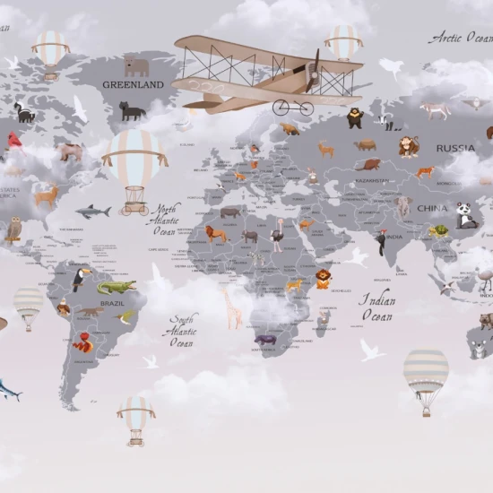 Fototapet fara imbinari Map Of Flying Dreams