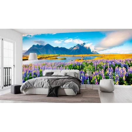 Fototapet fara imbinari Lavender Field Premier Decor