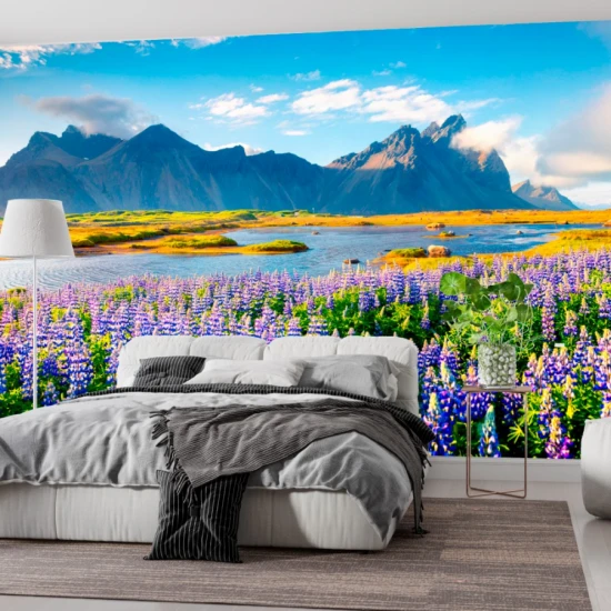 Fototapet fara imbinari Lavender Field