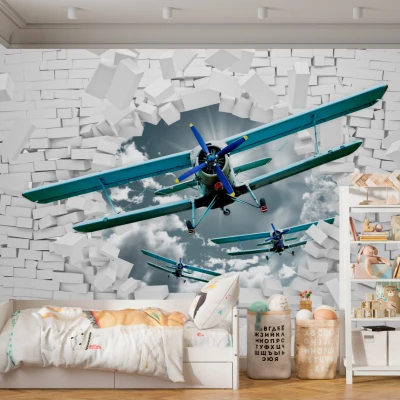 Fototapet fara imbinari Planes Premier Decor