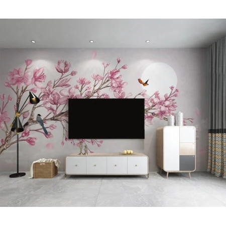 Tapet fara imbinari Aquarelle Magnolia