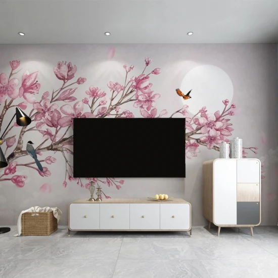 Tapet fara imbinari Aquarelle Magnolia
