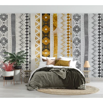 Fototapet fara imbinari Golden Art Abstraction Premier Decor