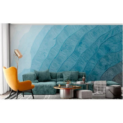 Fototapet fara imbinari Abstract Watercolor Paint Dark Blue Color Grunge Texture Premier Decor