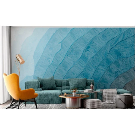 Fototapet fara imbinari Abstract Watercolor Paint Dark Blue Color Grunge Texture Premier Decor