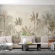 Fototapet fara imbinari Light Beige Rainforest