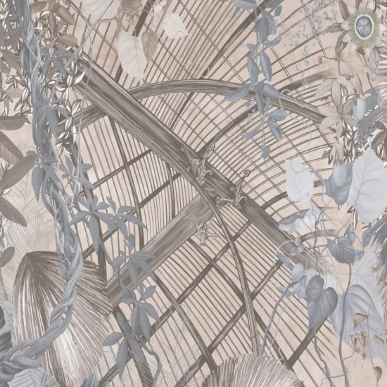 Fototapet fara imbinari Greenhouse In Shades Of Brown And Gray