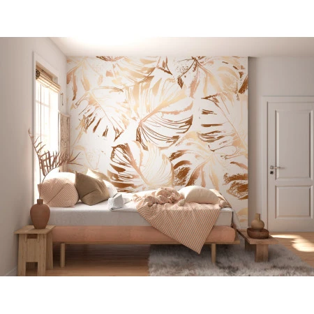 Fototapet fara imbinari Gold Palm Premier Decor