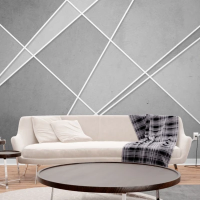 Fototapet fara imbinari Gray Background Premier Decor