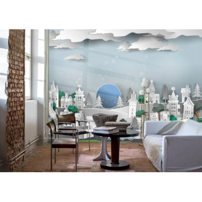 Fototapet fara imbinari Dream Antiquated Night City Premier Decor