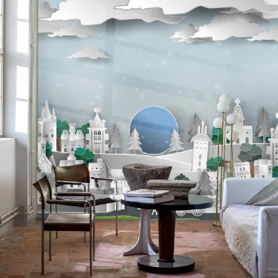 Fototapet fara imbinari Dream Antiquated Night City