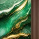 Fototapet fara imbinari Green And Gold Marble Abstract Textured Background