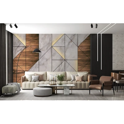 Fototapet fara imbinari Wood Premier Decor