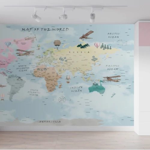 Fototapet fara imbinari Map Of The World