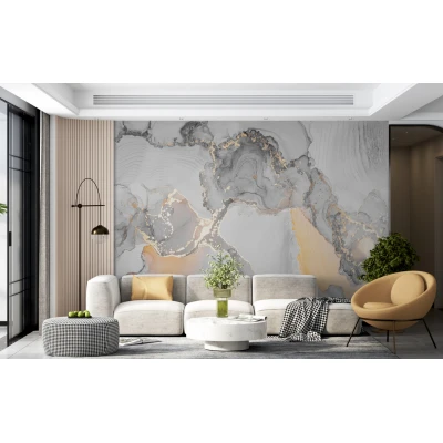 Fototapet fara imbinari Gray Marble Premier Decor