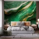 Fototapet fara imbinari Green And Gold Marble Abstract Textured Background