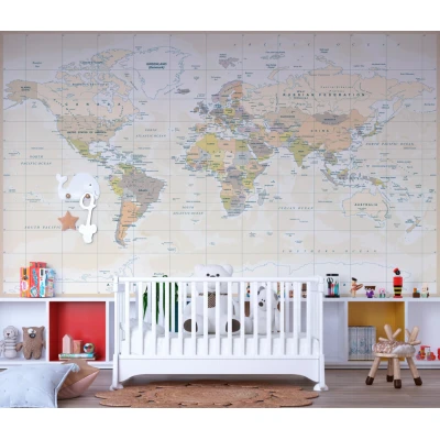 Fototapet fara imbinari Old Map Premier Decor