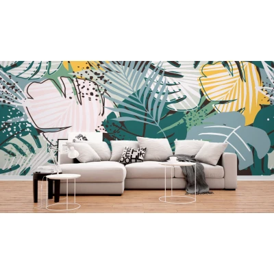 Fototapet fara imbinari Exotic Jungle Leaves Premier Decor