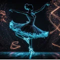 Fototapet fara imbinari  Moon Ballerina