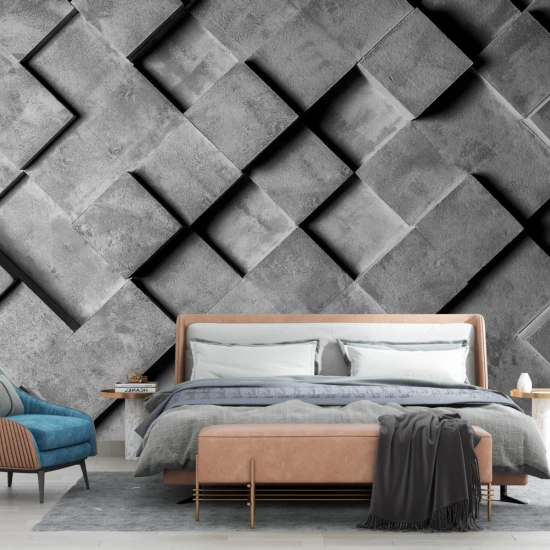 Fototapet fara imbinari Concrete Squares