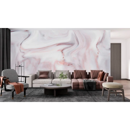 Fototapet fara imbinari Pink Grey Marble