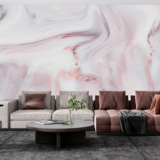 Fototapet fara imbinari Pink Grey Marble