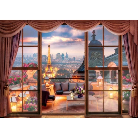 Fototapet fara imbinari Paris Night Live Premier Decor