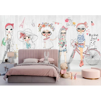 Fototapet fara imbinari Fashionistas Premier Decor