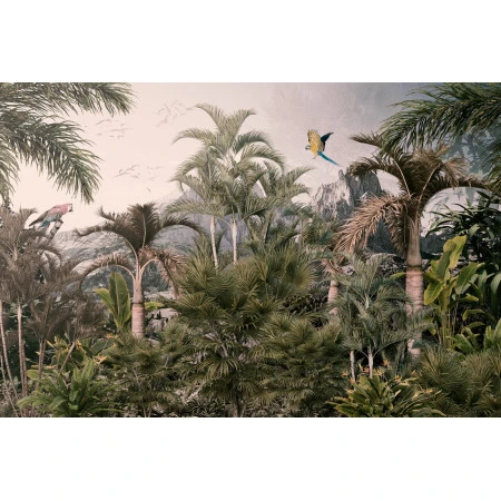 Fototapet fara imbinari Jungle At The Foot Of The Mountain