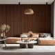 Fototapet fara imbinari Vertical Wooden Slats Texture For Interior