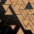 Fototapet fara imbinari Abstract World Triangles