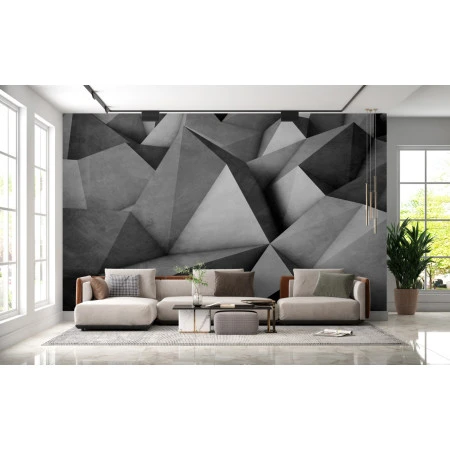 Fototapet fara imbinari Abstract Triangles Premier Decor