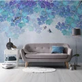 Fototapet fara imbinari Blue Paint