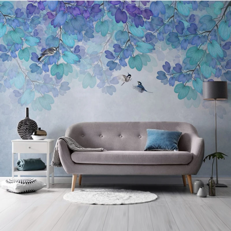 Fototapet fara imbinari Blue Paint